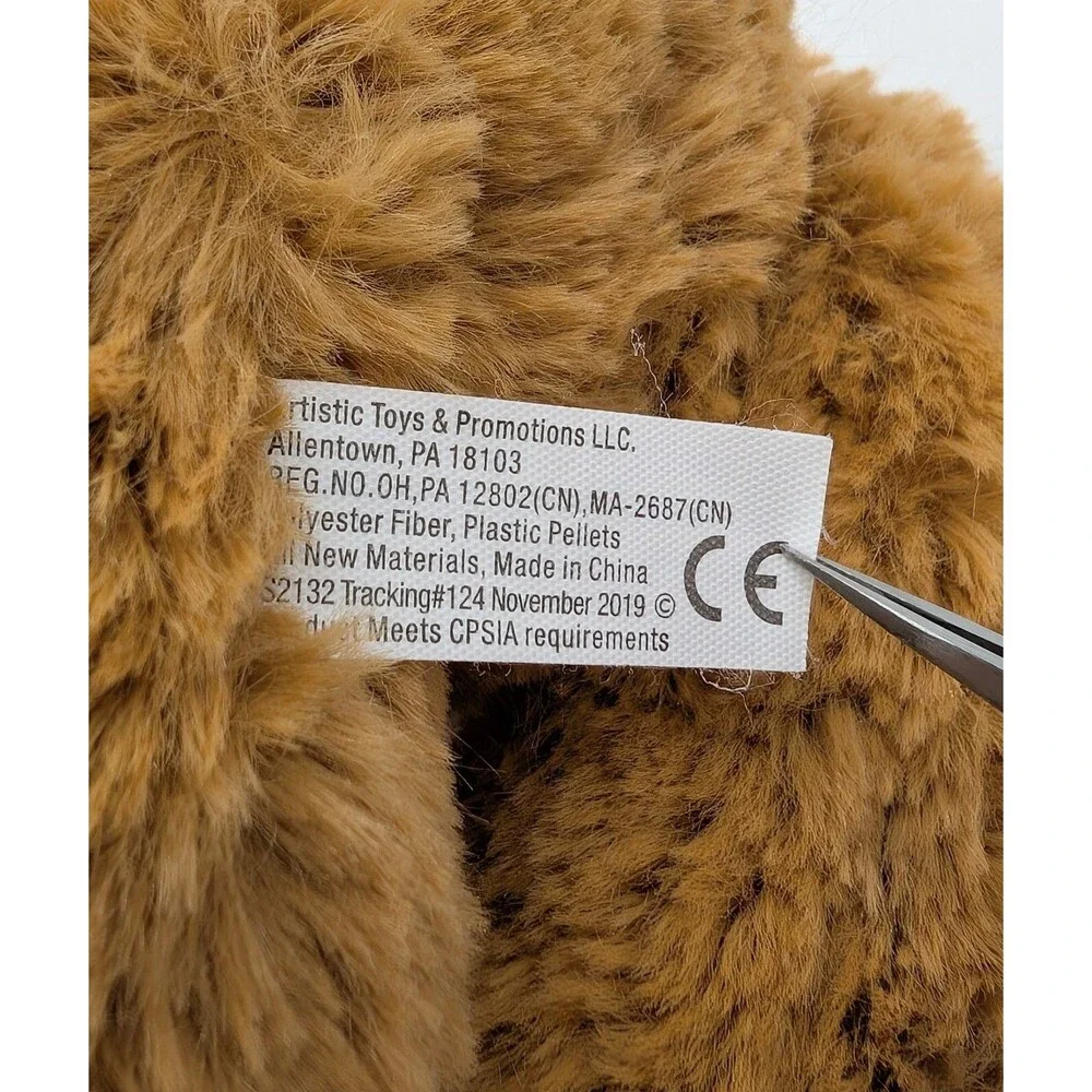 Christmas Teddy Bear Plush Brown Hat Scarf Stuffed Animal Riverstone CA Promo 6